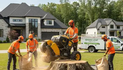 Professional stump removal service in Boston, MA with safe grinding and expert tree care