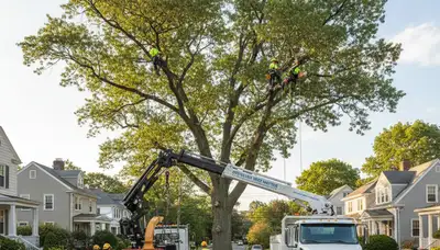 Professional tree removal service in Boston MA by certified arborists at treeservicesinboston.com