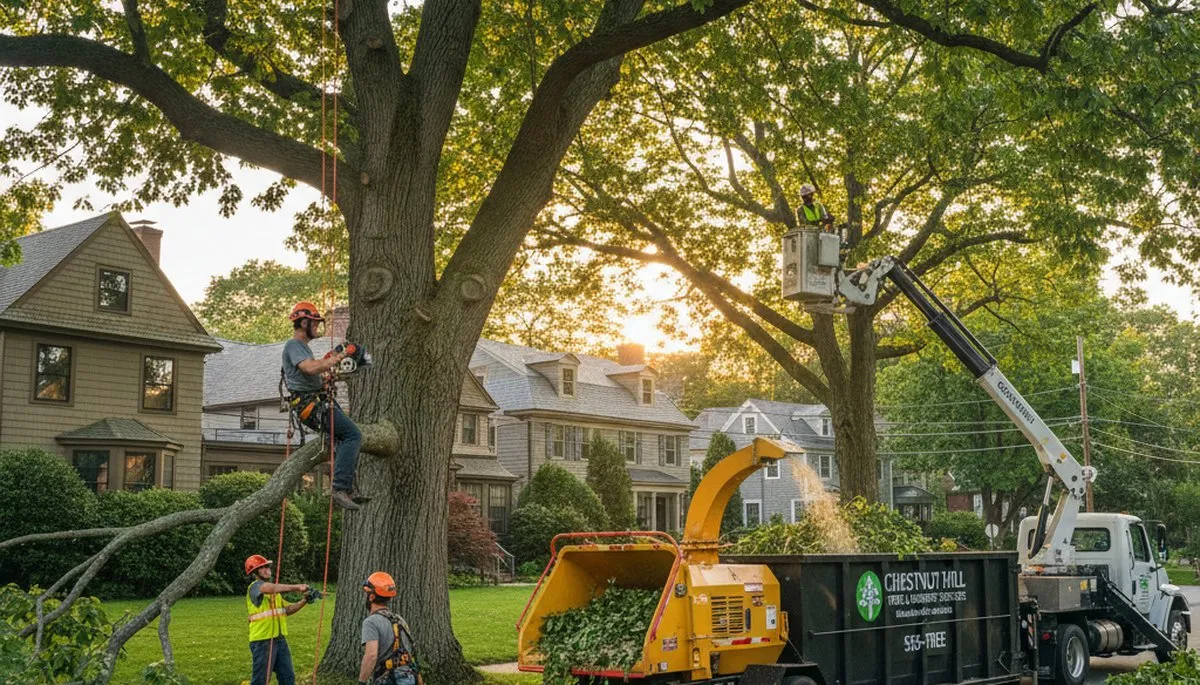 Professional tree removal service in Boston MA by certified arborists at treeservicesinboston.com