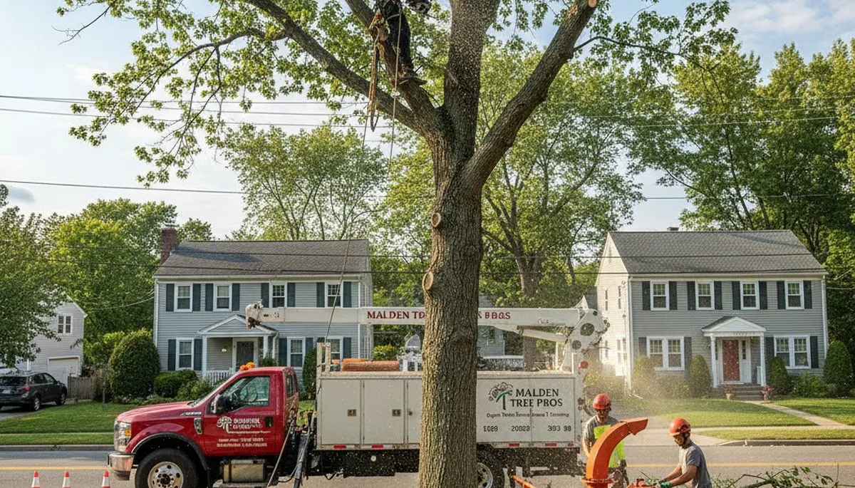 Professional tree removal service in Boston MA by certified arborists at treeservicesinboston.com