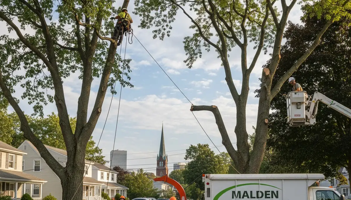 Professional tree removal service in Boston MA by certified arborists