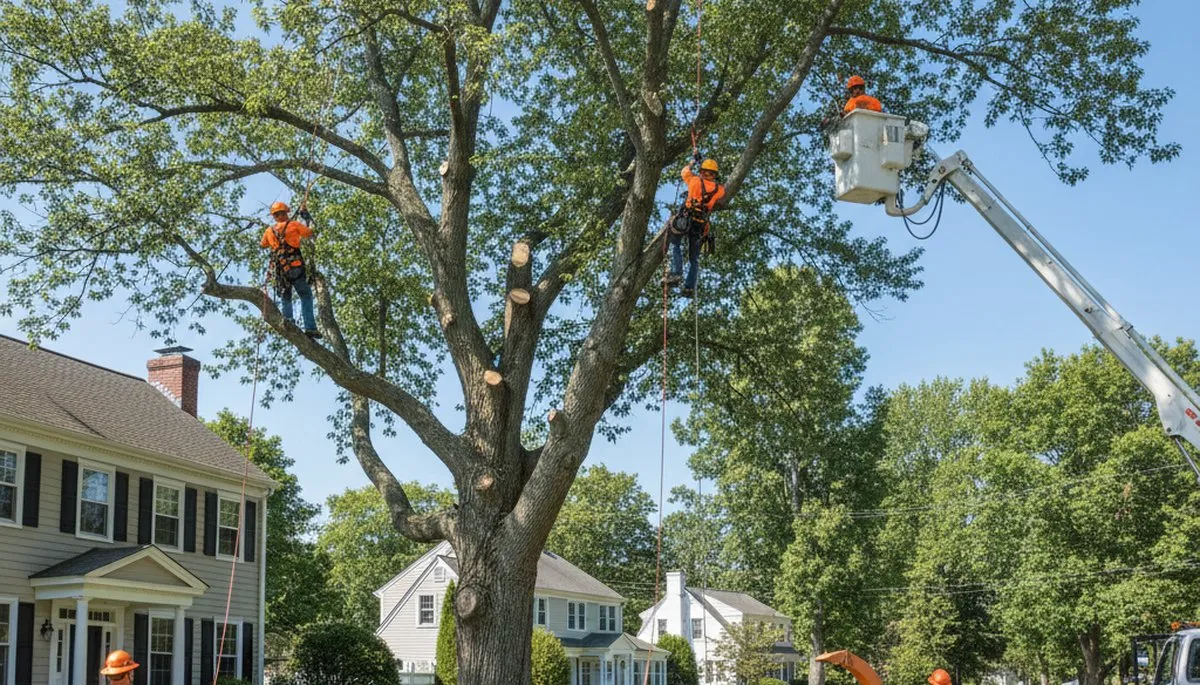 Professional tree removal service in Boston MA by certified arborists