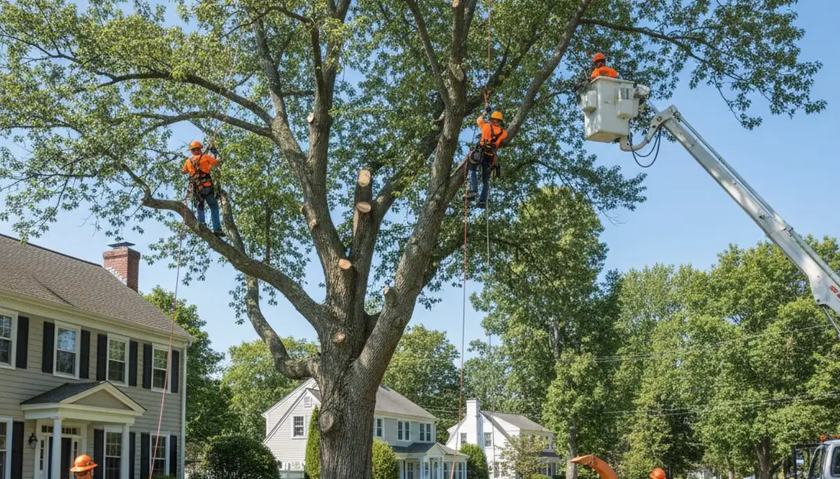 Professional tree removal service in Boston MA by certified arborists