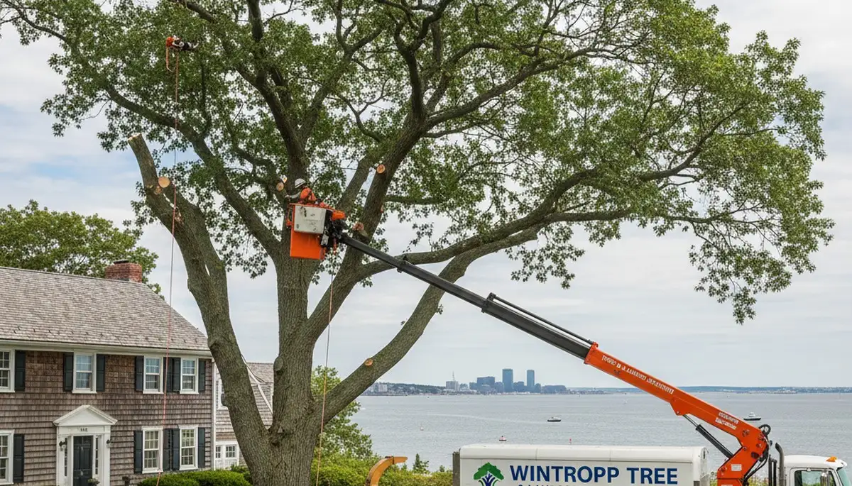 Professional tree removal service in Boston MA by certified arborists | TreeServicesInBoston.com